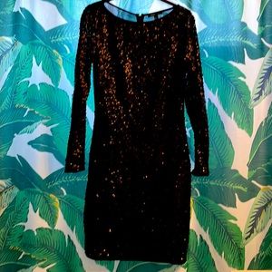 Black Sequin Dress from MNG Suit by MANGO